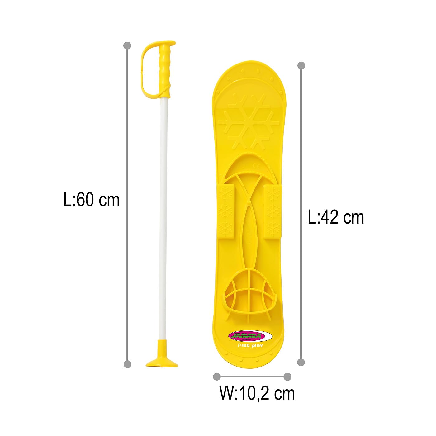 Jamara Snow Play Funny Carve 1st Step 42cm Amarillo