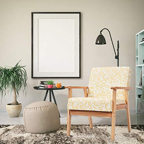 Giantex Mid Century Patterned Fabric Accent Armchair #TOP21