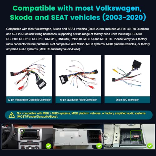 Radio Android de 9 pulgadas para viajar en Golf o Passat con GPS integrado 3