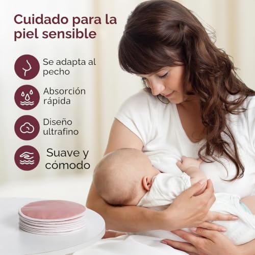 Miniatura 8 de Momcozy Almohadillas Reutilizables Para El Pecho, 6 Unidades, Almohadillas De Lactancia Ultra Finas Y Lavables, Vienen Con Bolsa De Separación Seca Y Húmeda Bolsa De Lavado