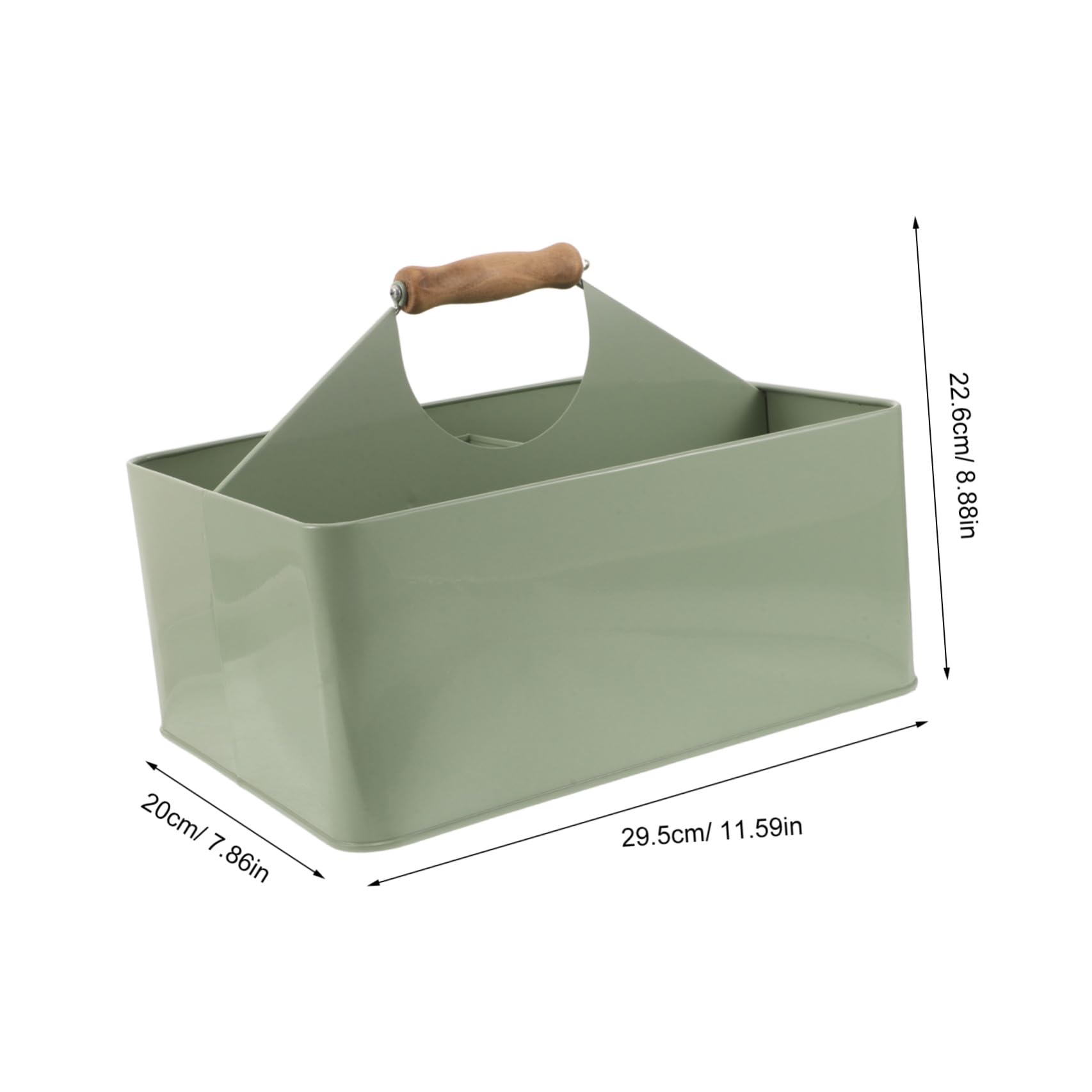 Caja de Almacenamiento Apilable para Semillas de Jardín de Hierro Verde con 4 Compartimentos y Asa y Fiable para Transporte en Bancos de Plantación