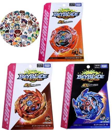 Takaratomy Battle Burst B-159 Booster Super Hyperion. Xc 1A ï¼‹ B-160 Booster King Helios. Zn 1B ï¼‹ B-161 Booster Glide Ragnarque.Wh.R 1S ï¼‹ Bay Random Stickers (Japan Import Shipping from Tokyo)