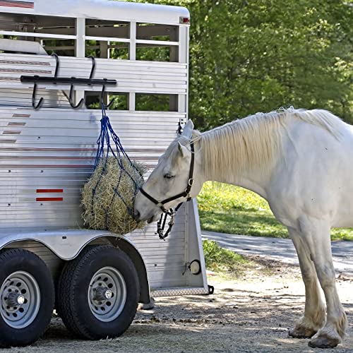 Dunzy 2 Pcs Black Tack Rack With Swivel Hooks, Hanging Bridle Hooks Portable Tack Hangers For Horses, Horse Tack Room Organizer Horse Tack Holder For Stall Room Trailer Accessories #TOP4