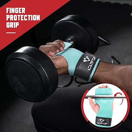 Image of Weight Lifting Wrist Strap, Double-Layer Leather for Deadlift Powerlifting