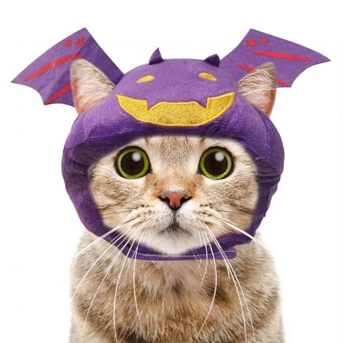Sombrero para mascotas Halloween Murciélago pequeño ajustable