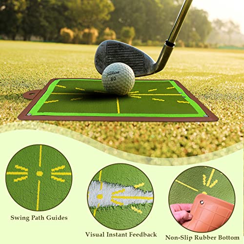 Golf Training Mat For Swing Detection, Analysis Path And Correct Hitting Posture Practice Mat, Feedback Advanced Indoor, Outdoor #TOP1