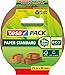 Produktbild tesapack Papier Standard - Umweltschonendes Paketband aus Papier, 56 % biobasiertes Material - Effizient und recyclingfreundlich - Braun - 25 m x 38 mm