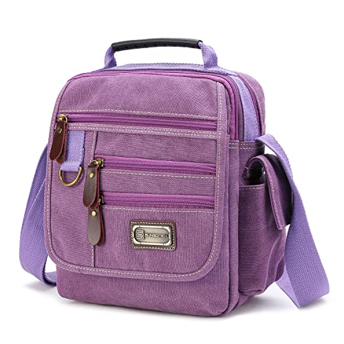 Image of Mens bag Canvas Shoulder Bag Small Messenger Crossbody Bag Work Bag Vintage Multi-function