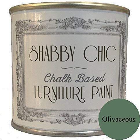 Shabby Chic Furniture Paint Peinture pour meubles à base de craie 250 ml, Olivaceous, 250 ml