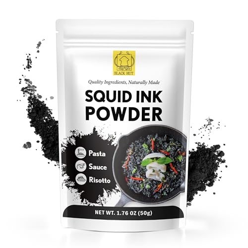 Black Hut Squid Ink Powder, Food Coloring for Rice Noodles