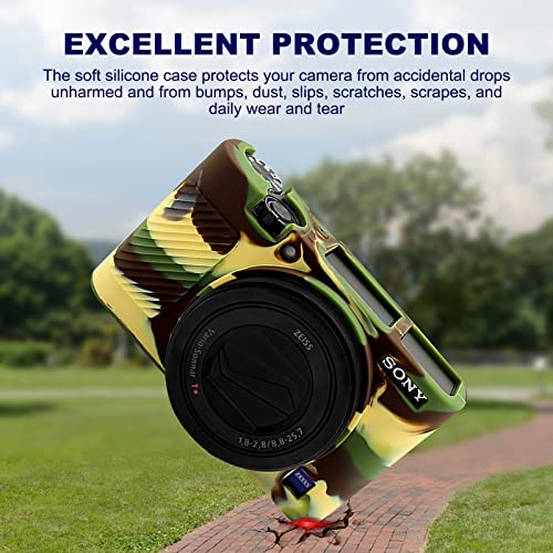 Funda de silicona Easy Hood para cámara Sony RX100 VII Camo miniatura 2