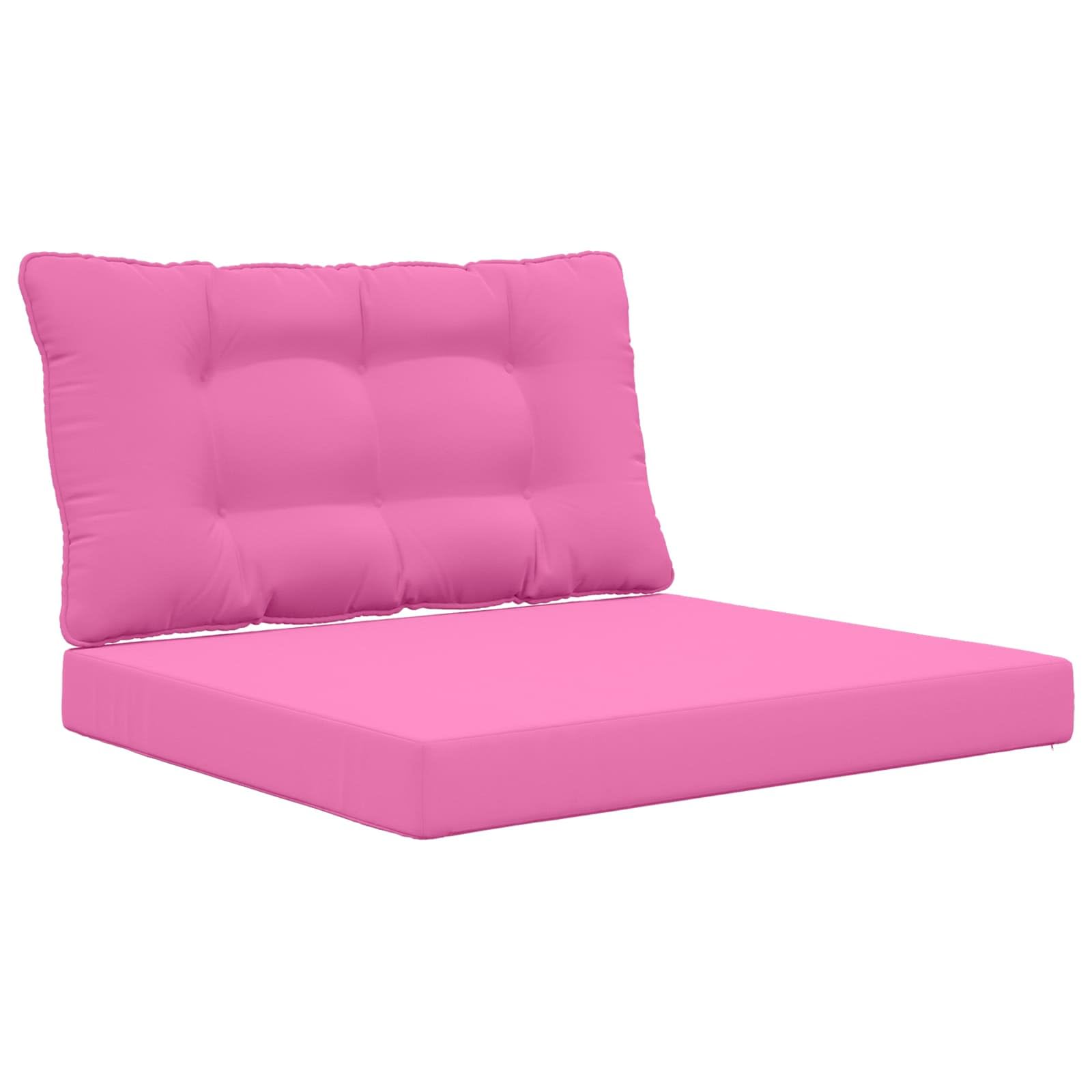 Coussins de canapé d'extérieur en polyester rose 80 x 68,5 x 8 cm lavables pour jardin et balcon