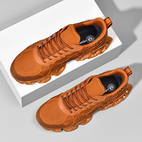 Nuofado Men Sport Trail Running Athletic Blade Sneakers Walking Shoes Tennis Shoes Brown Size 8.5 #TOP7