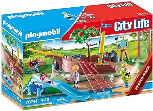 PLAYMOBIL City Life 70741 Abenteuerspielplatz mit Schiffswrack, Ab 4 Jahren