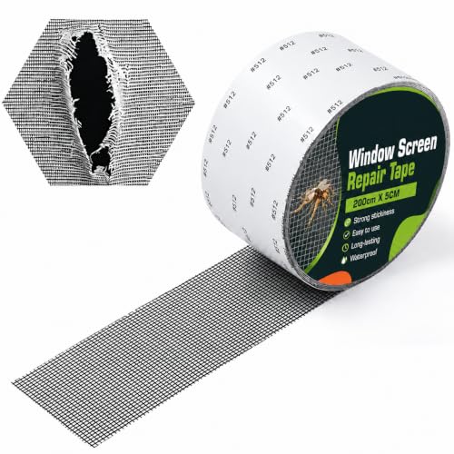 Image of Mosquito Net Repair Tape | Strong Adhesive Mesh Patch for Window & Door Screen | Waterproof Mosquito Net Patch Repair Tape for Torn Mesh & Holes |, No-Residue, Non-Slip & Easy to Clean (PK1)