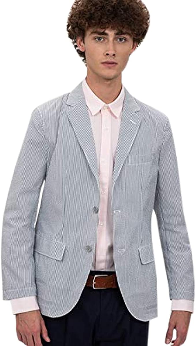 Amazon ラコステ Outer Wears 公式 シアサッカーテーラードジャケット メンズ コート ジャケット 通販 Amazon ラコステ Outer Wears 公式 シアサッカーテーラードジャケット メンズ コート ジャケット 通販