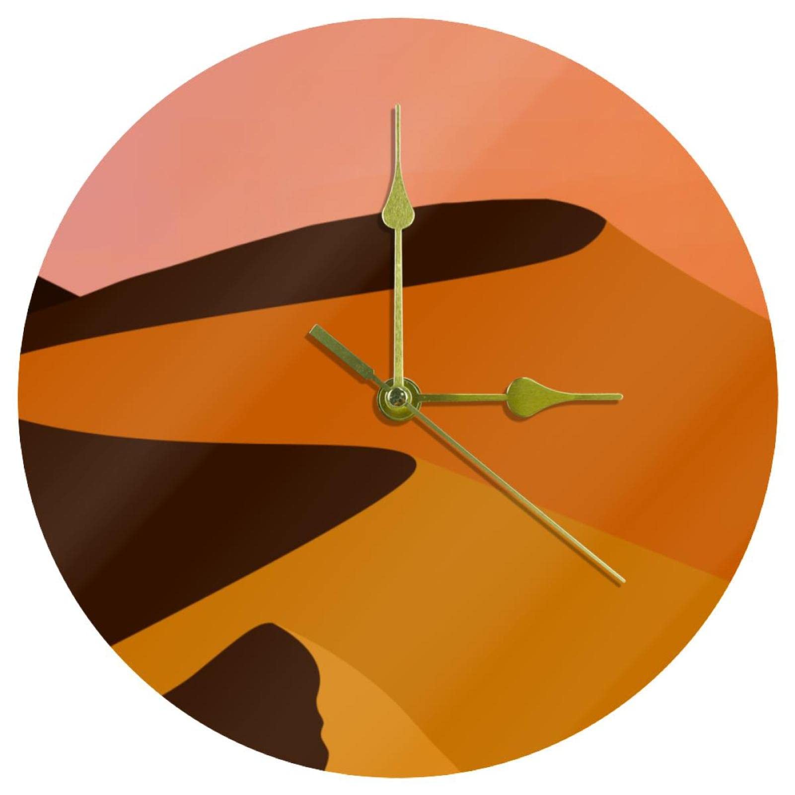 Horloge murale en acrylique à quartz silencieuse pour décorer la maison et le bureau