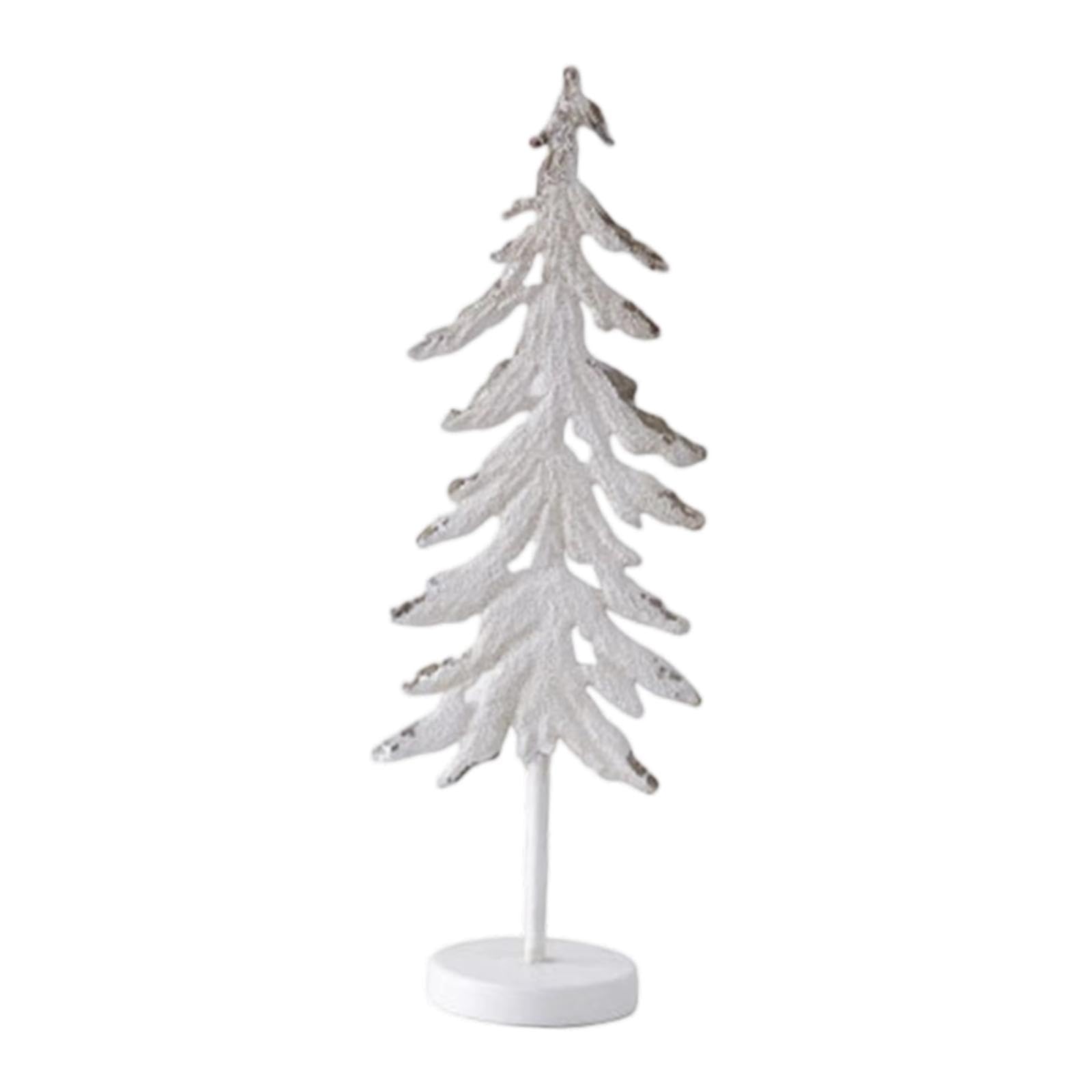 Adorno navideño de Mesa para de, Adorno navideño Coleccionable para Sala de Estar, Blanco 16x10.5x47cm