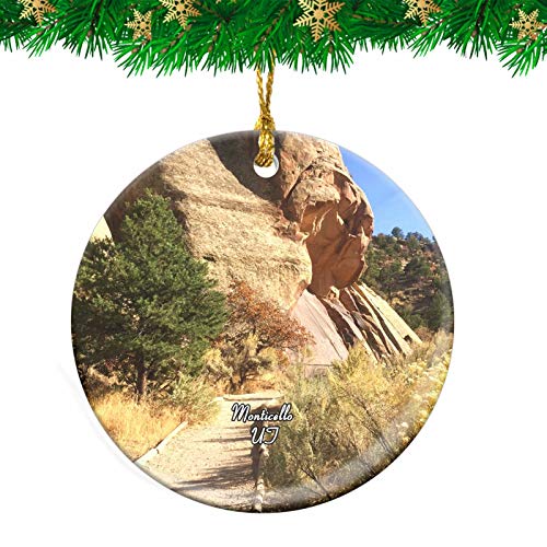 Monticello Newspaper Rock Utah USA Christmas Ornament Travel Souvenir Personalized Christmas Tree Pendant Hanging Decoration