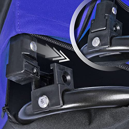 Hundeanhänger für Fahrrad, Fahrradanhänger für Hunde, inkl. Fahne und Gurt, klappbar und leicht im Kofferraum verstaubar, in den Farben: Rot, Sand, Minzgrün, Violettblau, Militärblau, Militärgrün