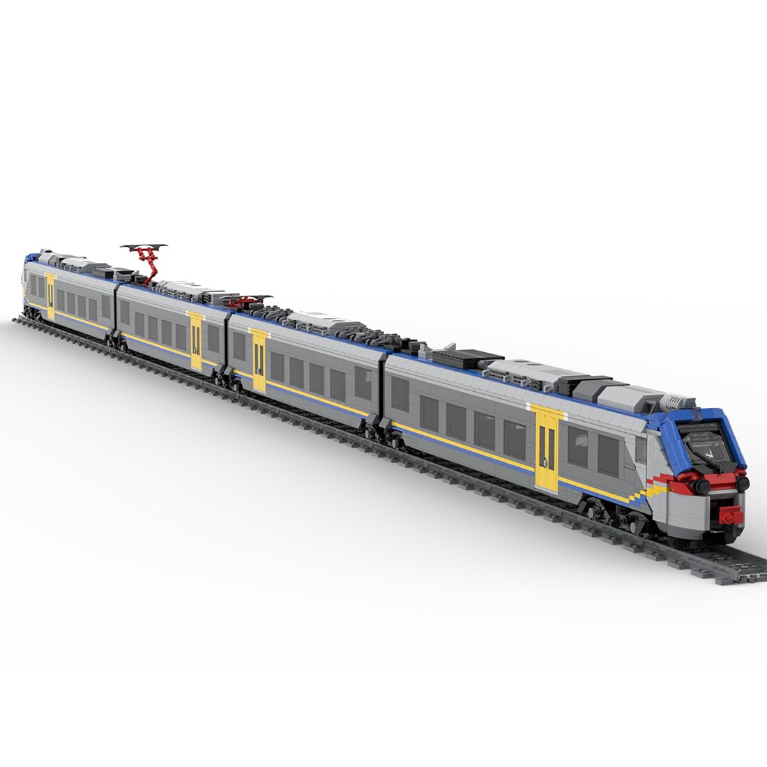 Italienisches ETR104-Elektrotriebzug-Modellset aus Ziegelsteinen (statische Version/4272 Teile)