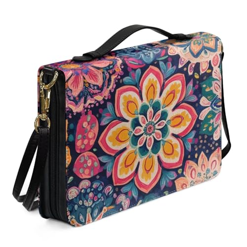 Personalized PU Bible Cover with Strap Church Book Cover,Custom Carrying Book Case Bible Protective2