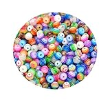  ca 200 Stück Multicolorperlen Spacer Beads 6 mm