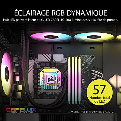 Corsair CW 9060071 WW système de refroidissement d'ordinateur Processeur Refroidisseur de liquide tout en un 14 cm 1 pièce Neuf - vue 8