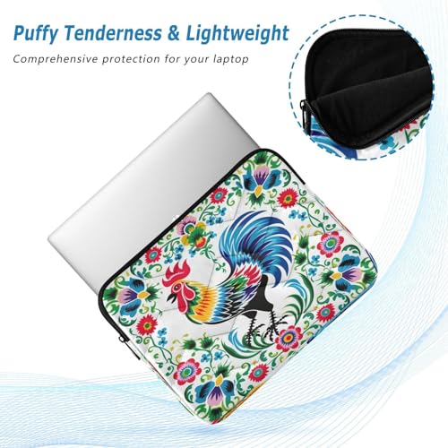 Funda para Portátil con Diseño Floral y Gallo 13-14" miniatura 5