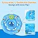Baby Pool Float with Canopy, Inflatable Baby Swim Float with UPF50+ Sun Protection, Infant Pool Float with Toy Play Console,Safety Handles & Leashes,Adjustable Safety Seat For Toddler Aged 6-36 Months