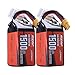 Produktbild SUNPADOW 2 Pack 6S 22.2V Lipo Battery1500mAh 120C Soft Pack with XT60 Plug for RC FPV Helicopter Airplane Drone Quadcopter Racing Hobby