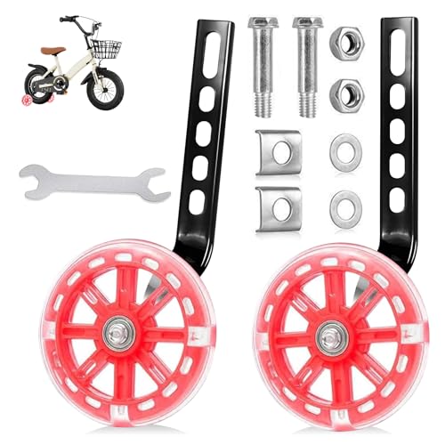 Fahrrad Stützräder für Kinder, 1 Paar Stützräder für Kinderfahrrad, Hilfsräder für Kinder, Universal Stützräder für Kinderfahrrad, Sicherheitsstützräder für 12 14 16 18 20 Zoll Kinderfahrrädern