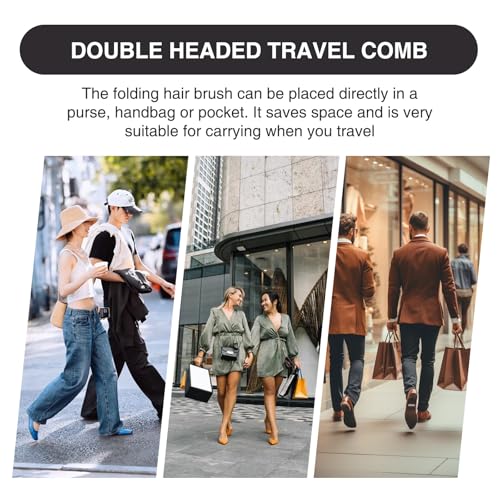 Peine Plegable de Bolsillo para Hombre 2 en 1 miniatura 6