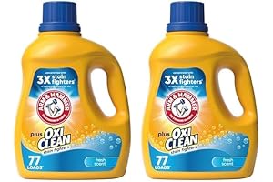 Arm & Hammer Plus OxiClean Fresh Scent, 77 Loads Liquid Laundry Detergent,...