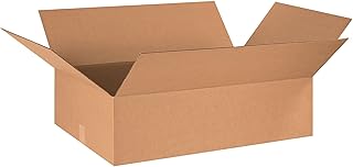 Partners Brand Long Corrugated Boxes, 32-Inch x 10-Inch x 10-Inch, Kraft, 20/Bundle (321010)