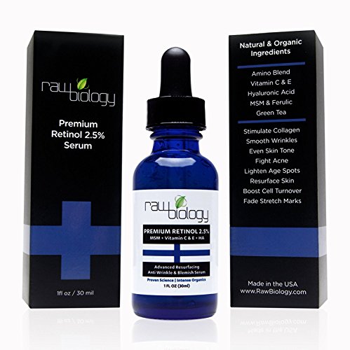ADVANCED Premium RETINOL Vitamin A Serum. All NATURAL and ORGANIC Anti Aging Treatment