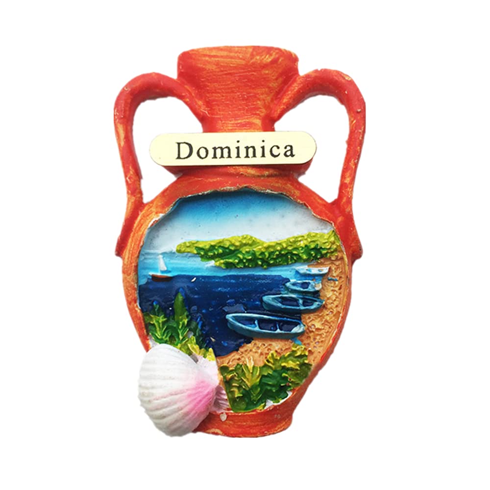 Muyu Magnet Dominica Caribbean Fridge Magnet Souvenir Gift Home Kitchen Decoration 3D Magnetic Polyresin Craft