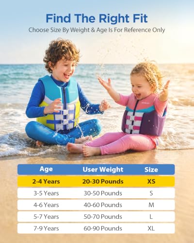 AEOCOO Toddler Swim Vest for 30-50 Pounds, Kids Pool Floaties Vest 3-5 Year Old, Puddle Swim Jumper Buoyancy Jacket, Boys, Girls, Niños, Sweet Bubble - image 3