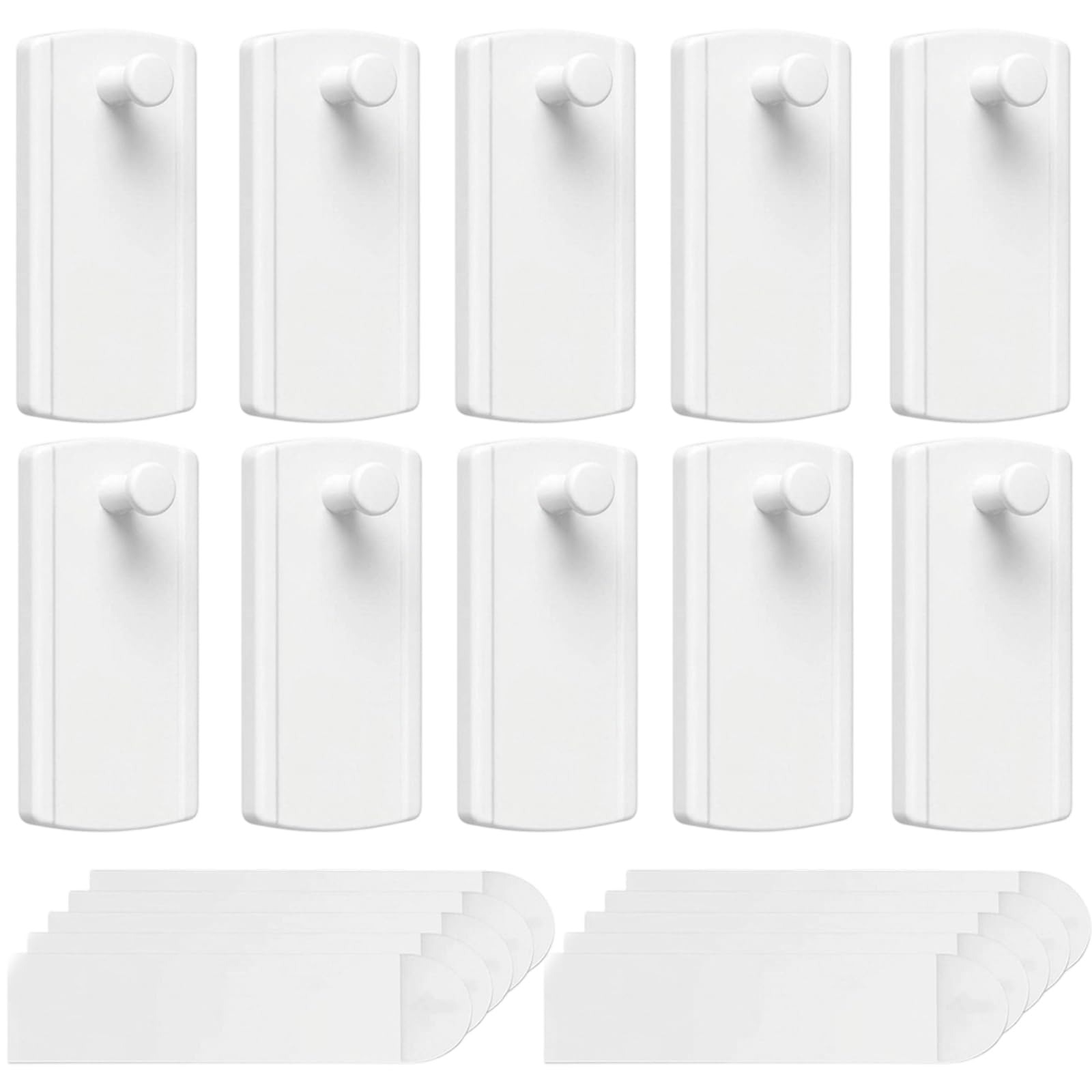 10 Pcs Command Picture Hooks, Damage Free Command Hooks for Frames and Photos, Command Strips Heavy Duty for Rentals and Offices, White 10-Pack 3 cm x 7.5 cm
