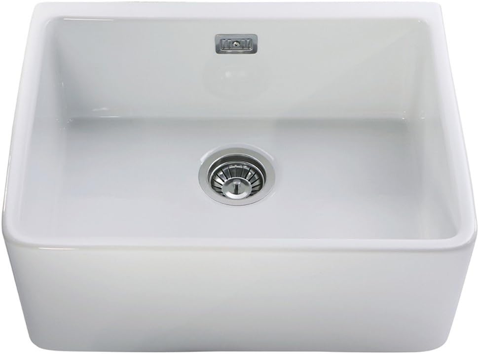 RAK Ceramics Gourmet Sink 2 1.0 Bowl White Ceramic Belfast Kitchen Sink