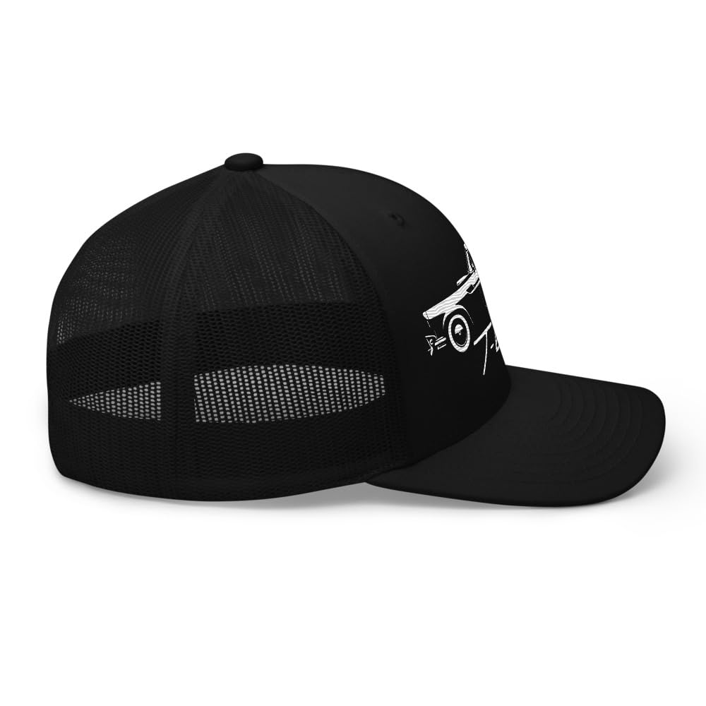 1957 Thunderbird czapka dla entuzjastów klasycznych samochodów T-Bird Silhouette Trucker Cap