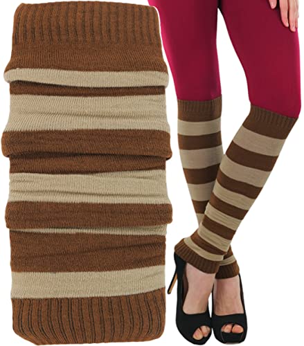 Image of ToBeInStyle Women's Long Over The Knee Leg Warmers Bright Thigh High