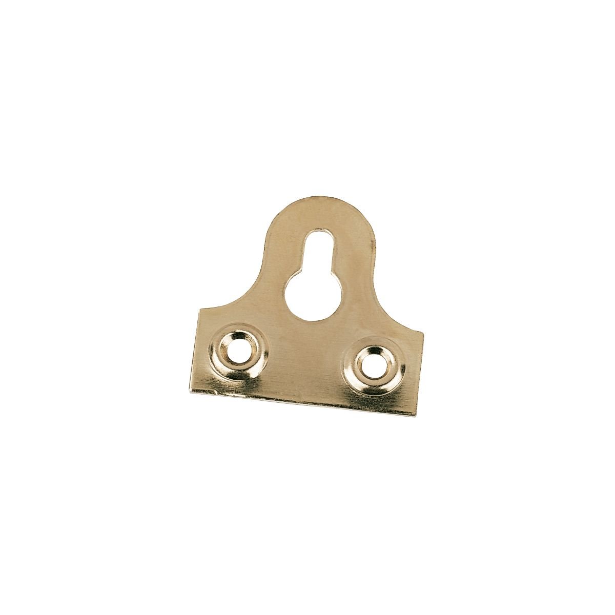 Slotted Mirror Plates Electro Brass 32 x 32 x 32mm Pack of 10