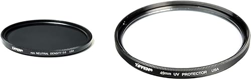 Tiffen Filtro de densidad neutra 0.6 de 1.929 in y filtro de protección UV de 49UVP de 1.929 in