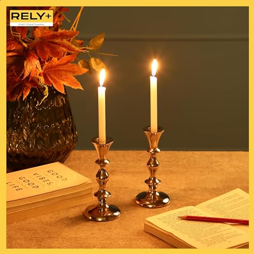 Rely+ SALES@RELYPLUS.COM Silver Candle Holders Set Of 2 thumb #7