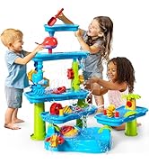CozyBomB Water Table for Toddlers 3-5 | Outdoor Toys Water Play Table, Magnetic Fishing Toy Game...