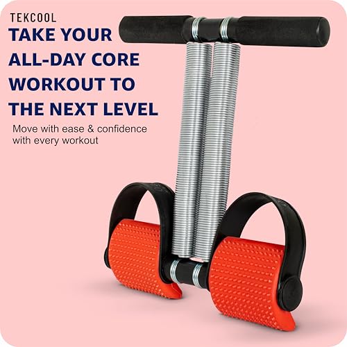Image of TEKCOOL Double Spring Tummy Trimmer Men and Women for Abs Workout Stomach Exercise Machine for Women and Men Exercise in Gym