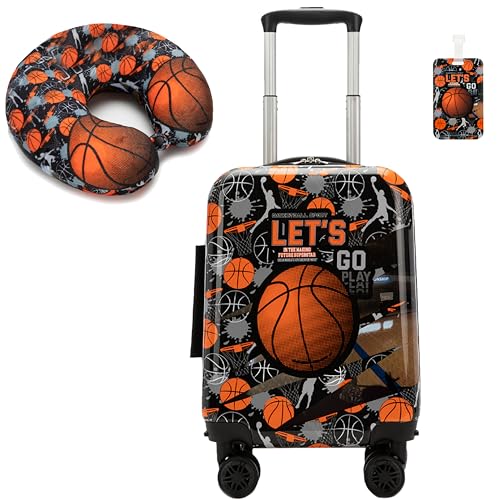 HTgroce Maleta Infantil Niños, Maletas De Viaje con Almohadas de Viaje, Maleta de Cabina