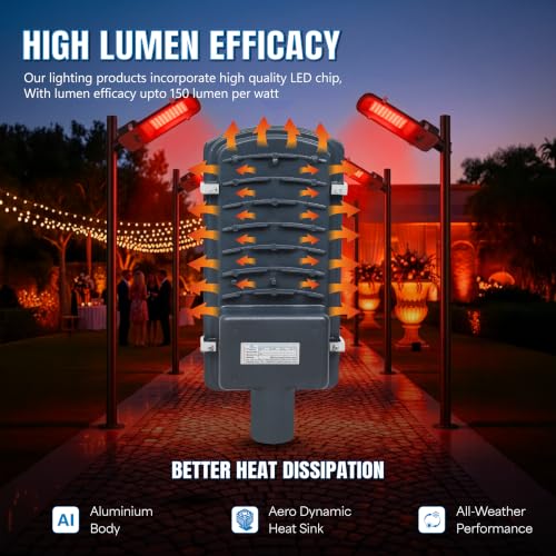 Image of Forus 100W Red Street Light Outdoor LED IP66 Waterproof Decorative Focus Lamp for Road Garden Events Security Terrace Landscape Pathway Building Festival Stage Party Celebration Lighting - 1 Pc