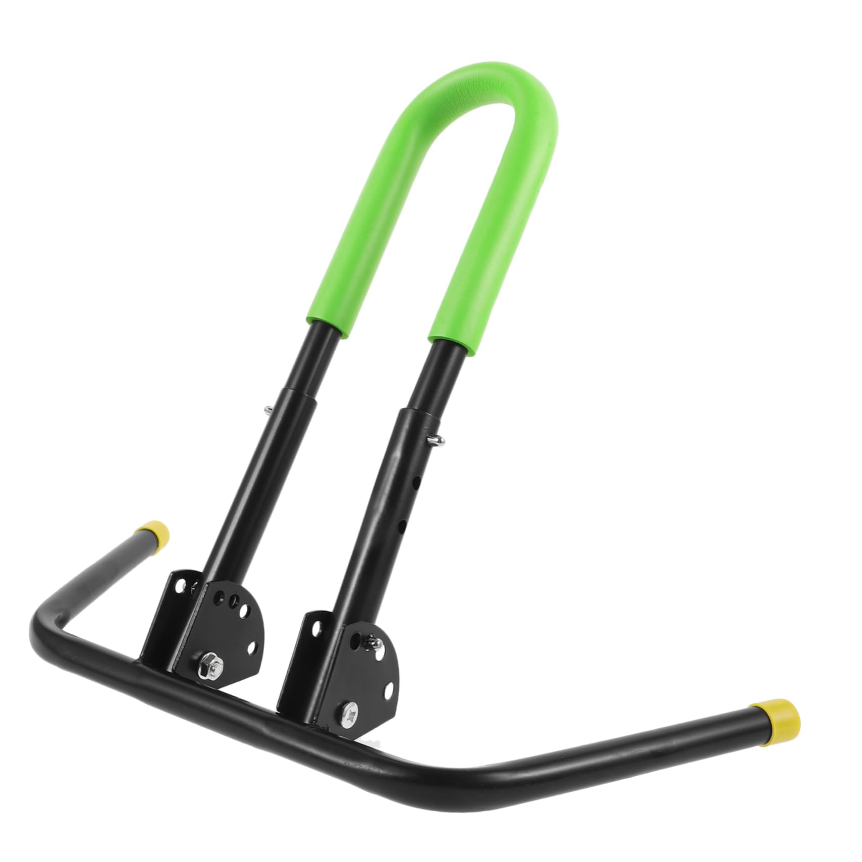 ibasenice Soporte Ajustable para Scooter y Bicicleta Metálico Desmontable para Estacionamiento Estable Soporte Plegable para Bicicleta Infantil y Balance Bike Accesorio de Seguridad Verde